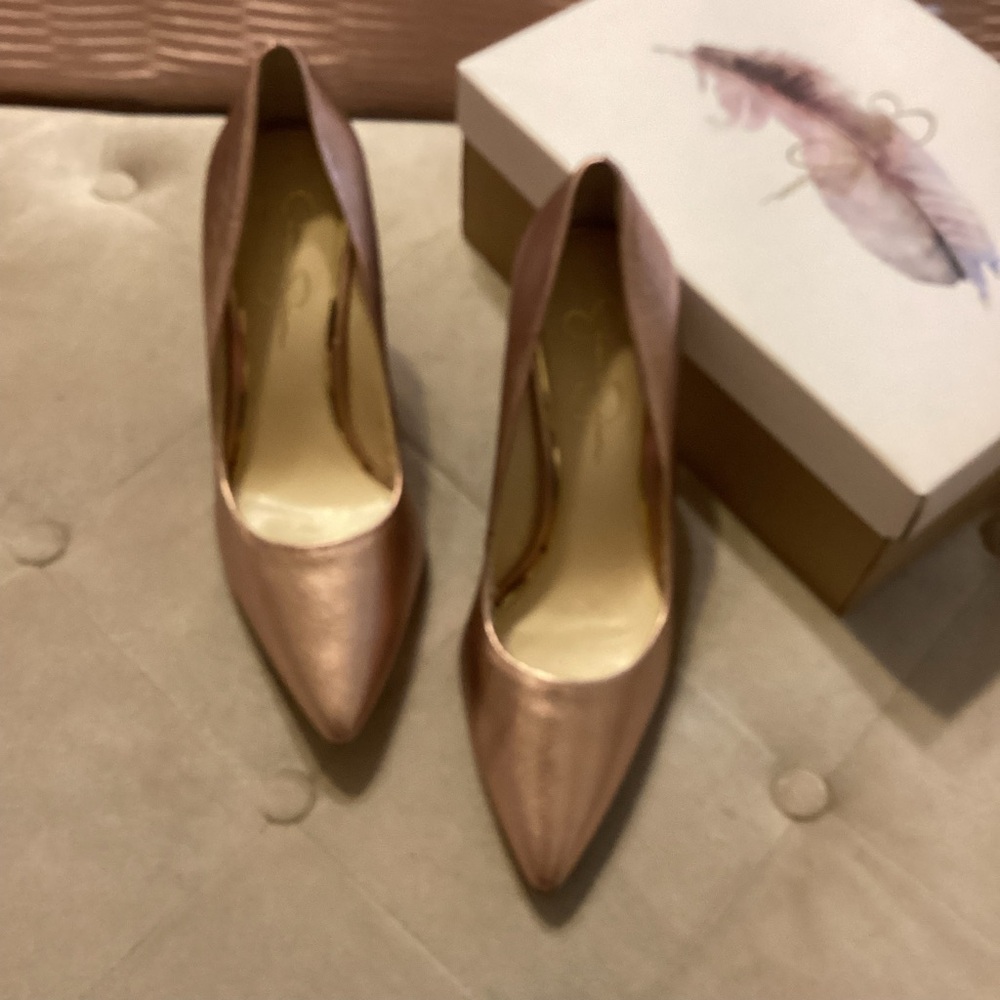 Elegant Rose Gold Women's Heels